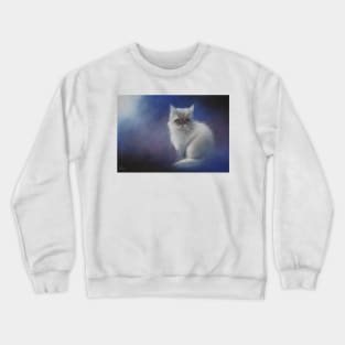 White Kitten Crewneck Sweatshirt